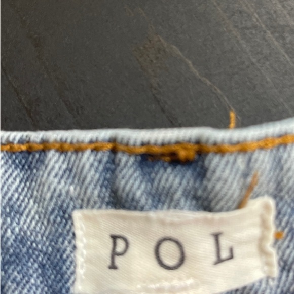 POL leopard & Light Blue Boyfriend Jeans with leopard Star Accents RARE - Picture 5 of 7